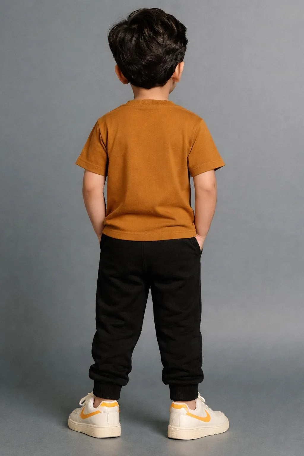 Bear Print 2-Piece Tracksuit for Kids 1-12 Years