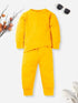 Vibrant Yellow Fleece Tracksuit for Kids 3-14 Years