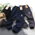 Kids Windproof Velvet Pants Navy Blue with Panda Patch
